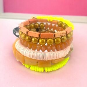 Vibrant Multicolor Beaded Bracelet Set